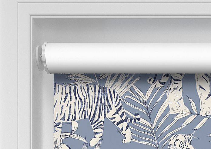 Tropical Wildcats, Indigo - Twist&Fit Roller Blind - Image 10